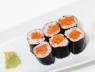 salmon maki <img title='Consumption of raw or under cooked' src='/css/raw.png' />